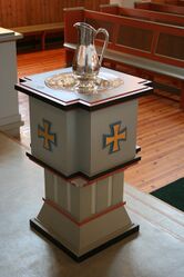 Døpefont fra Fusa kyrkje