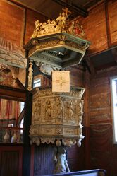 Prekestol frå Hamre kyrkje