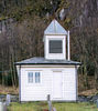 Stanghelle kyrkjegard, klokketårn med reiskapsbu, AMH 2008.jpg